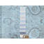 Tapis 6 po x 8 pi 9 po bleu clair 100% laine vierge noué à la main F5A321FF7D174259BFCC58678B552556