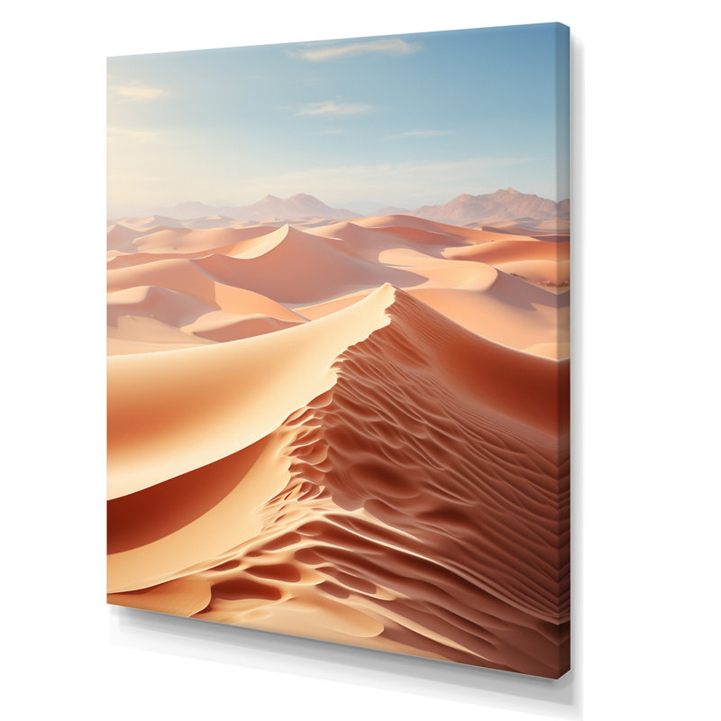 Desert White Dunes Majesty VI sur impression sur toile, H 20 po x l 12 po x P 1 po