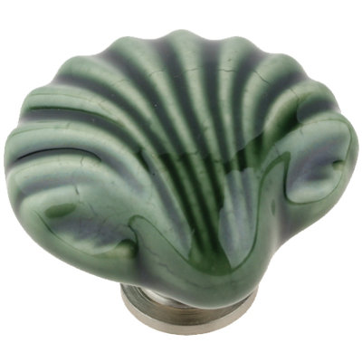 (5 Pack) Ceramic Shell Knob Glossy