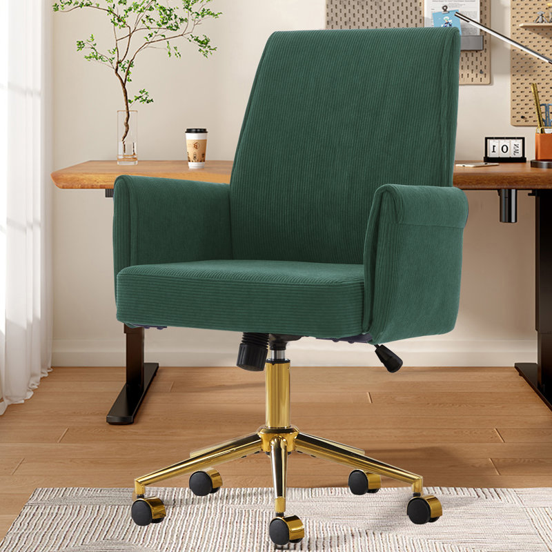 La chaise de bureau relevable à dossier moyen, en tissu rayé et ergonomique, est un excellent choix pour travailler, étudier ou se détendre. La conception à dossier moyen offre une meilleure expérience d'assise. Vert