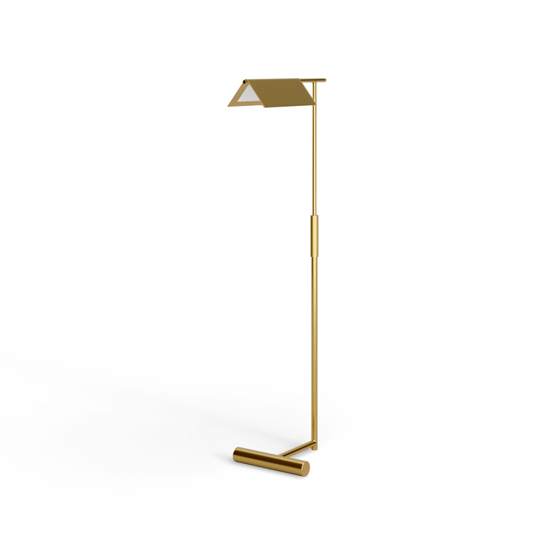 Burnished Brass 46'' Steel Pharmacy Floor Lamp