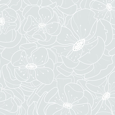 Floral Matte Wallpaper