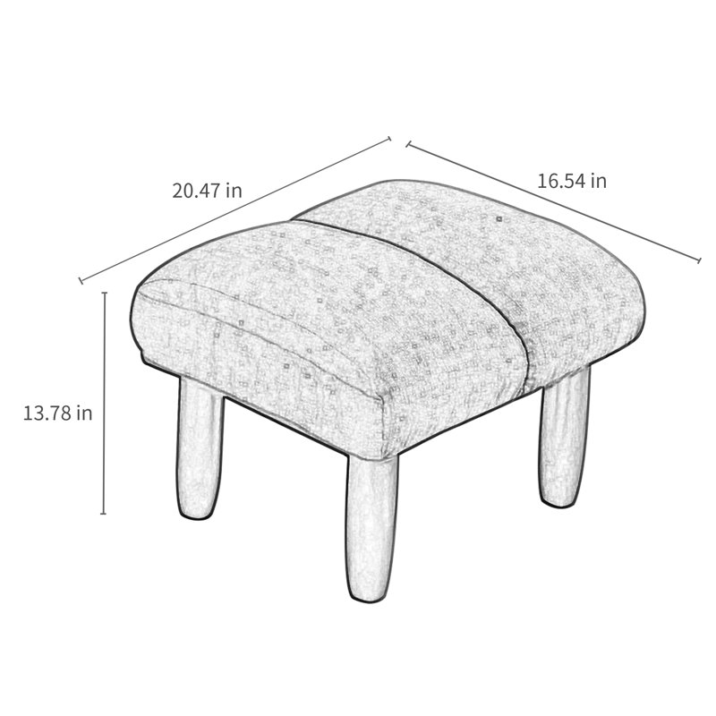 Gatling Upholstered Ottoman