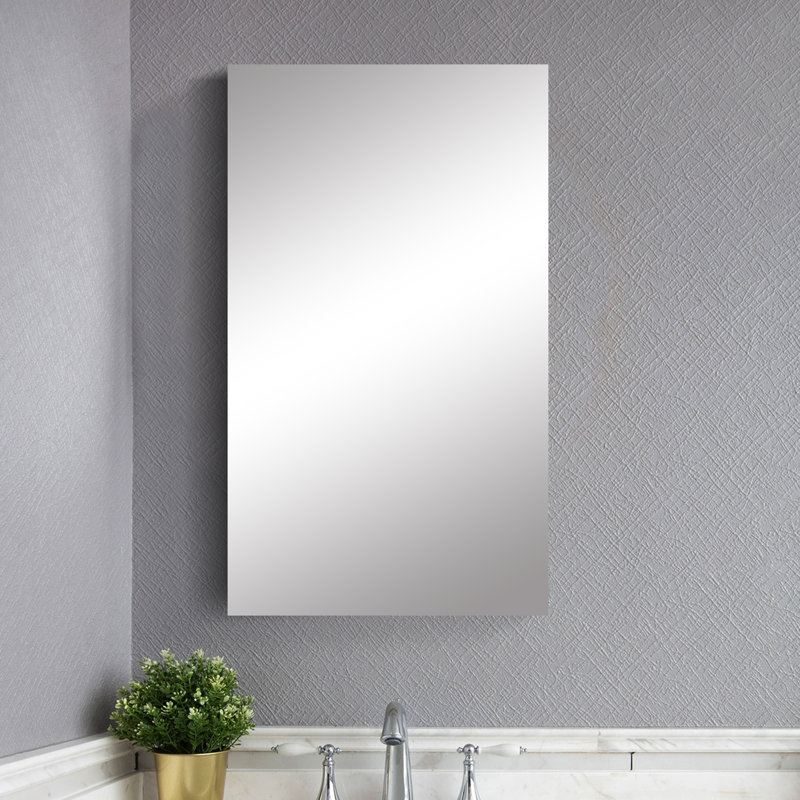 Eiserman W 30'' H Frameless Medicine Cabinet Mirror 3 Fixed, Right, 30" H x 24" W x 3.9" D
