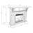 45" Faux‑Stone Freestanding Electric Fireplace with Mantel-1681159917