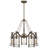 Hailah 5 - Light Steel Dimmable Cylinder Chandelier