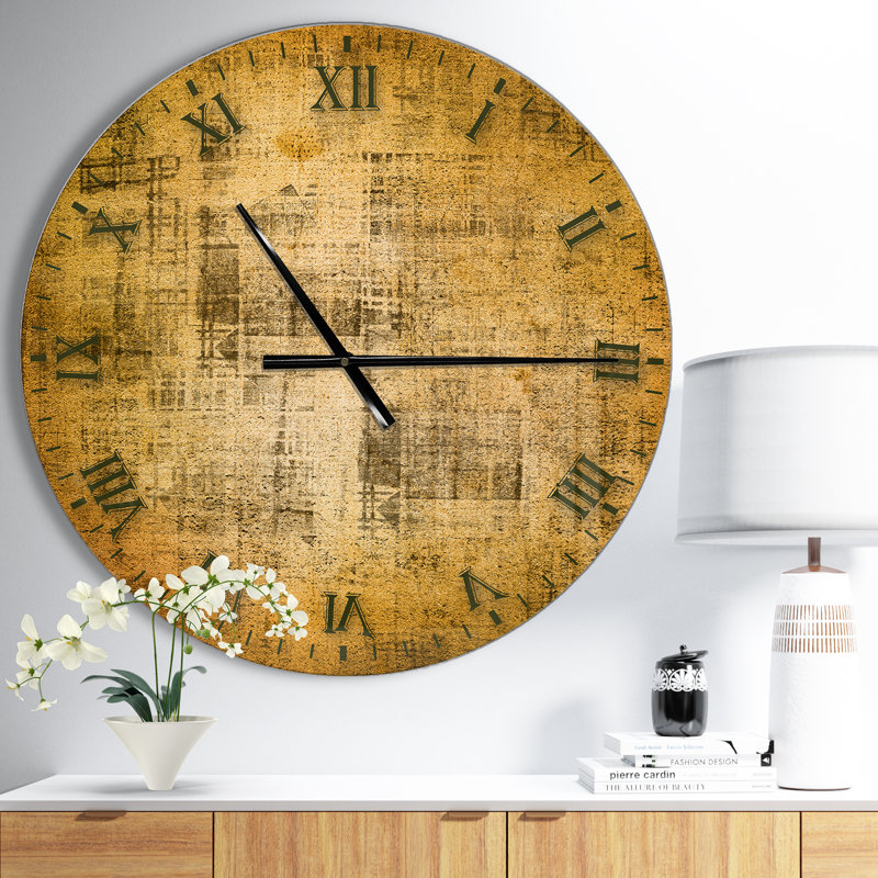 Horloge murale rustique Swigart Farmhouse Designart, Moyen
