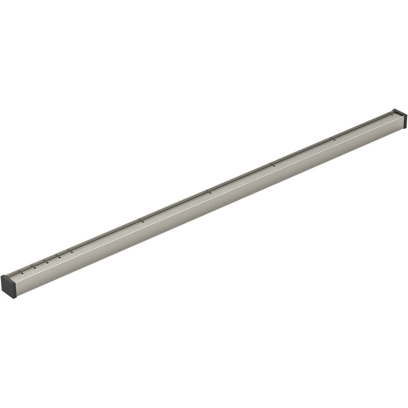 Linear Grid Shower Drain, Anodized Brushed Nickel