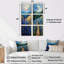 Jovita - Ensemble de 6 toiles bleues-485810831-485810830