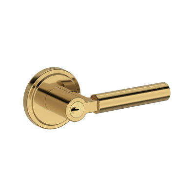Lake Forest Keyed Entry Lever with Stepped Round Rose