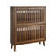 Armoire de rangement pour chaussures 20 paires avec 2 tiroirs rabattables