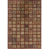 Hand-Knotted High-Quality Brown and Taupe Area Rug