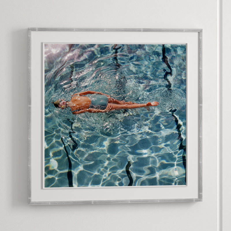 Woman In Swimming Pool Print by Fred Lyon