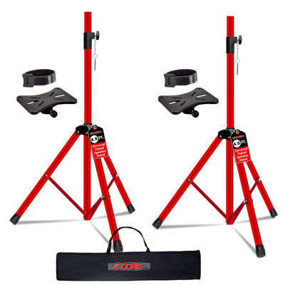  Speaker Stand Pair Height Adjustable 54" Heavy Duty PA DJ Tripod Studio Monitor Stands