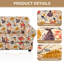Housse de canapé imprimée pour canapé à 3 coussins, housse de canapé extensible 4 pièces avec trois housses de coussin séparées Motif floral à fond élastique (fleur de vigne, canapé)