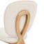 Meuble-lavabo en chenille Camellia Field - lin / or antique