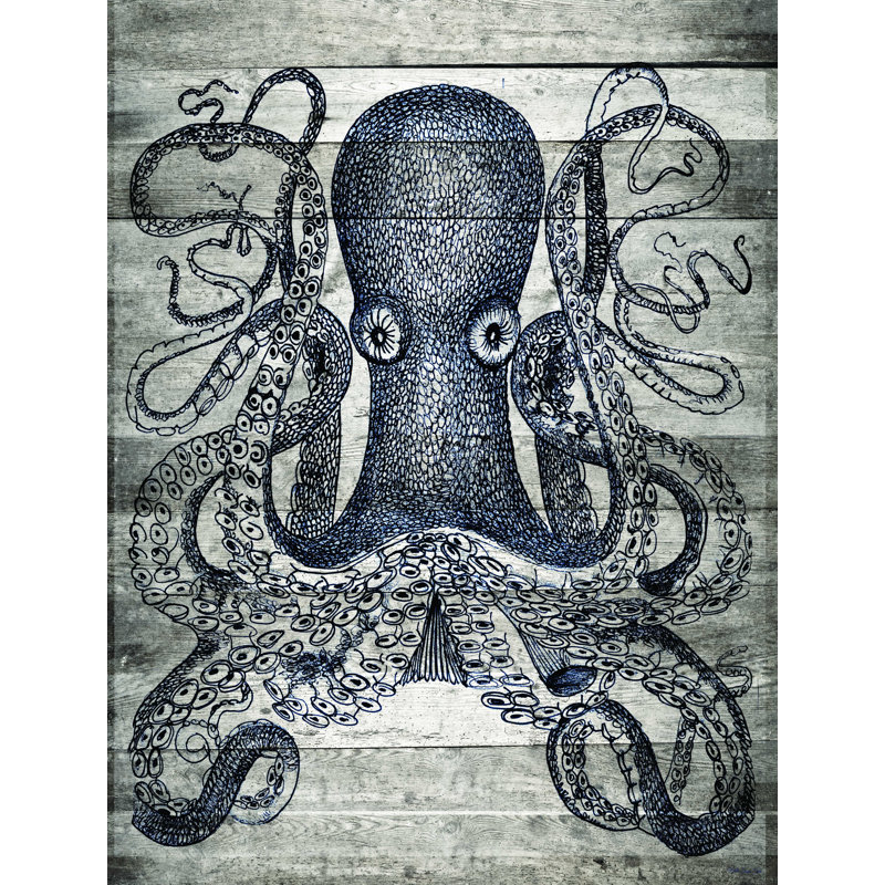 Kraken II - reproduction sur toile tendue, H 16 po x l 12 po