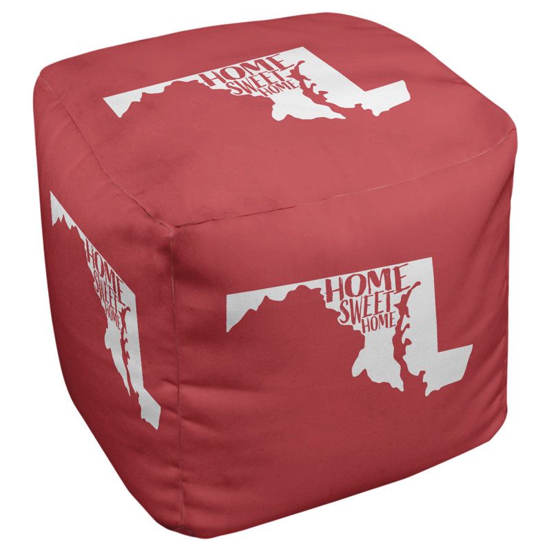 Repose-pieds à cubes maryland the home, Rouge
