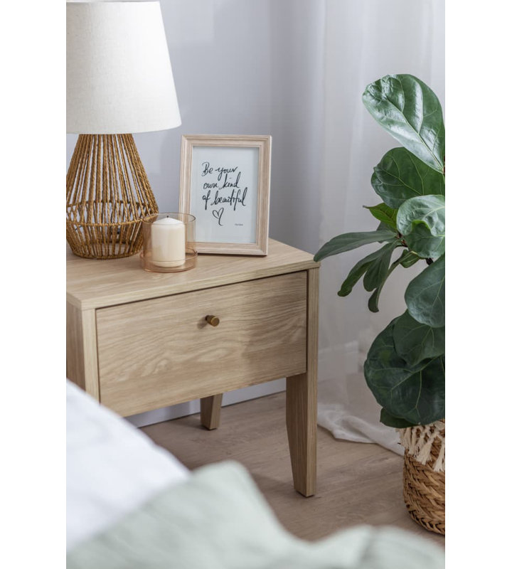 Thijmen 45cm W Manufactured Wood Bedside Table