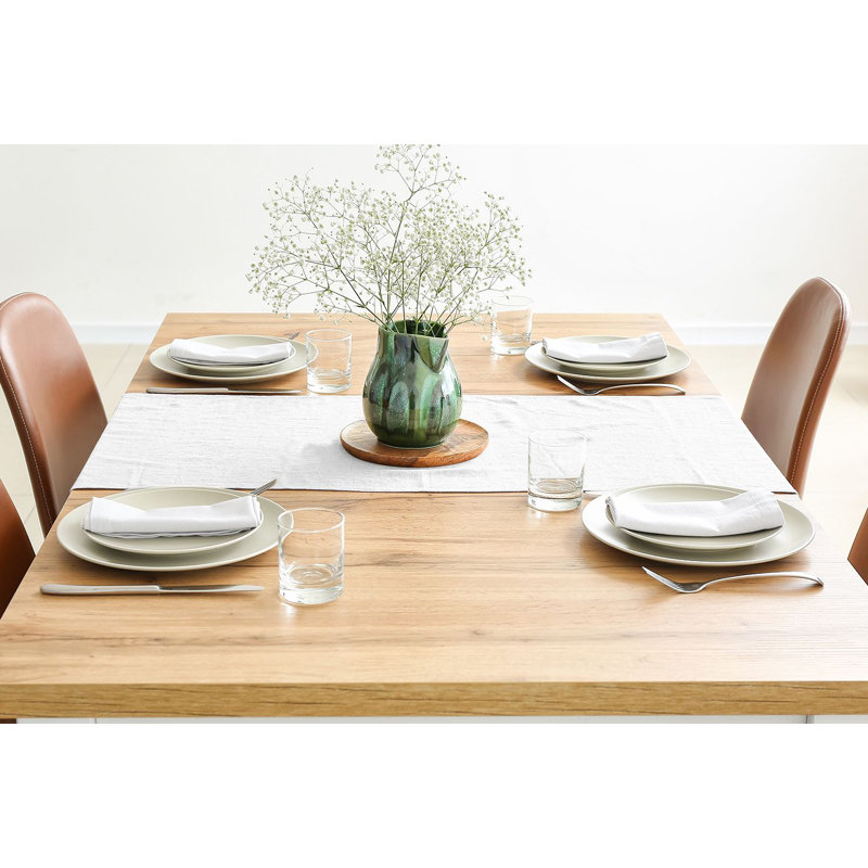 Ensemble de serviettes de table carré, L 20 po x L 20 po, Blanc