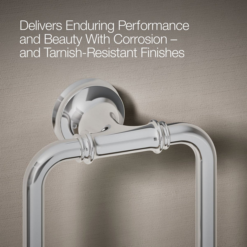 Bellera Towel Ring, Polished Chrome