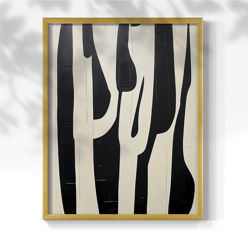 "ABSTRACT Series DCL XXXIX" par J Paul, Doré, H 21 po x l 17 po