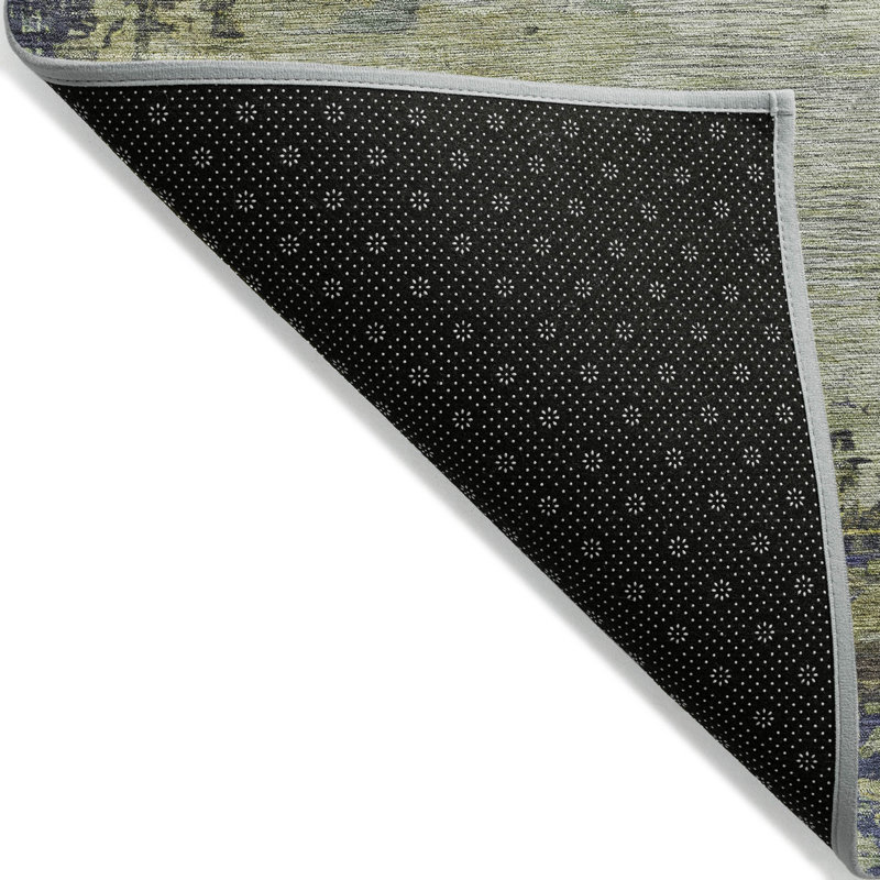 Machine Washable Indoor/Outdoor Xhevrie Purple Rug, Rectangle 3' x 5'