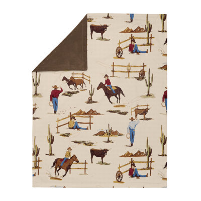 Wild West Cowboy Security Baby Blanket