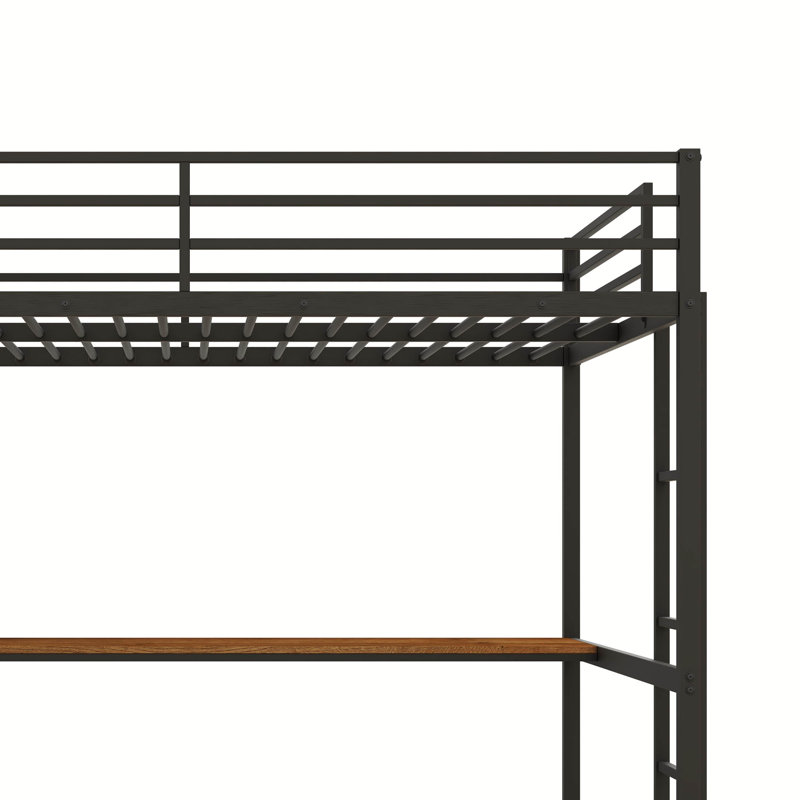 Lit mezzanine double Ozbourn Kids, Noir