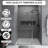 30 - 60 In.W X 72 In.H Glass Shower Door | Shower Sliding Door | Walk-In Shower Screen | Dual-Purpose | Reversible Installation | 1/4 Inch Thick Glass Panel | Equipped With Stainless Steel Handle And Supporting Bar | Chrome-121016366