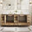 84''Wx34.2''H Freestanding Bathroom Vanity With White Cultured Marble Countertop And Sink,Oak-733331572-733331467-737283326