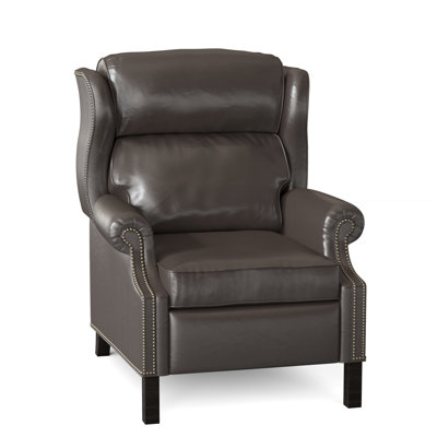 Chippendale Faux Leather Recliner by Bradington-Young