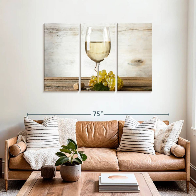 Yarlin White Wine, 36" H x 57" W