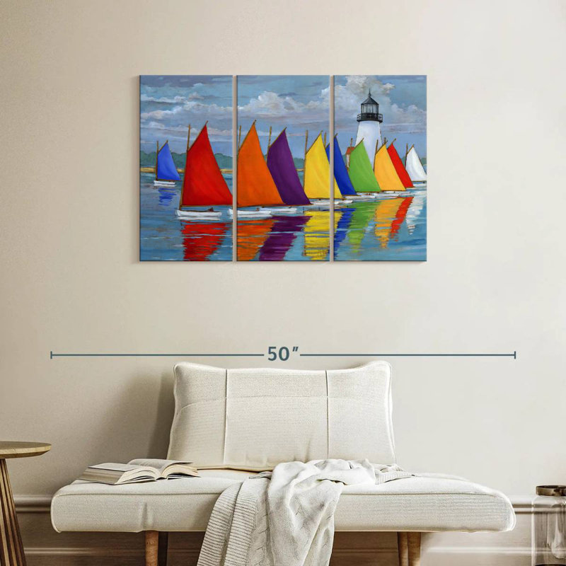 Mehar Rainbow Fleet, 24" H x 38" W