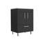 Meuble-lavabo simple Mayora, noir-968660694