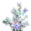 Vickerman 10' x 82" Flocked Alaskan Artificial Pre-Lit Christmas Tree with 91 Warm White G50 and 1200 Warm White LED Mini Lights, 2911 Flocked Realistic PVC Tips, 6' Step On/Off Power Cord and Folding Metal Tree Stand. Assembly is required.-1438118767-1438118761