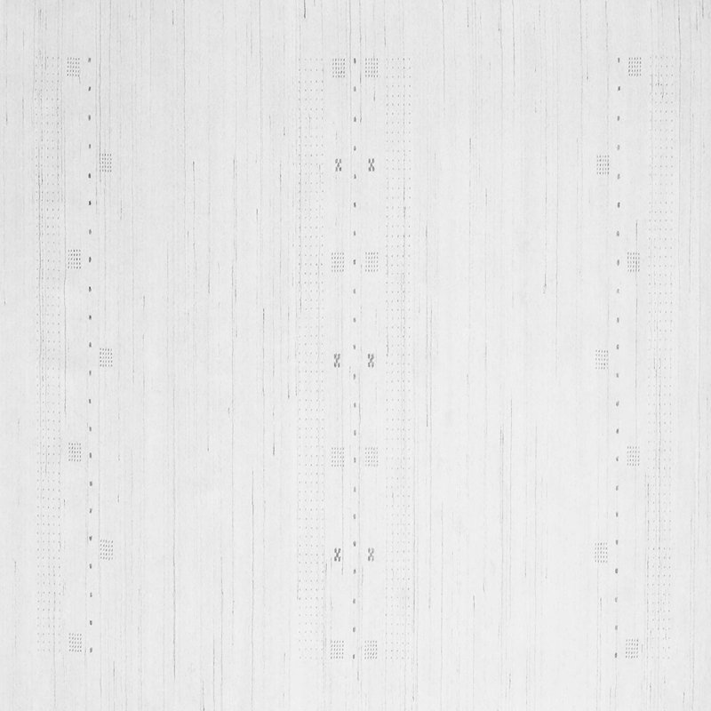 Shivnath Machine Woven Chenille/Polyester Area Rug in Gray/White, Square 3'