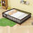 Queen Wood Floor Bed With Fence