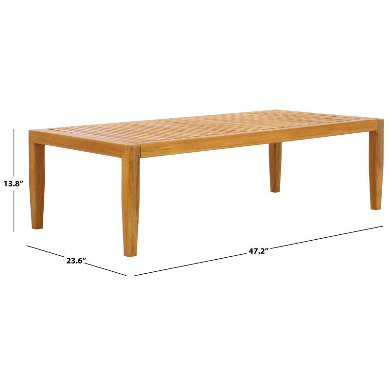Soma Outdoor Rectangular Teak Coffee Table