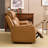 81.09" W Top Genuine Leather Power Reclining Sofa With Adjustable Headrest, USB & Wireless Charging-1800324434