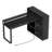 L Shaped Desk With Bookshelf and  Drawer, Corner Desk with LED Lights-2026964071