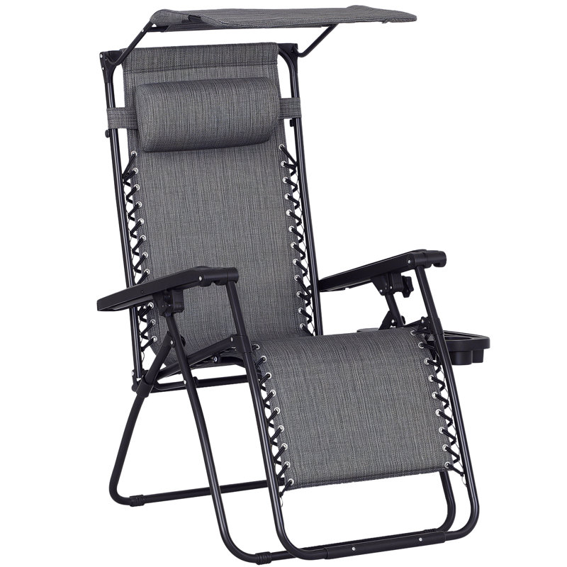 Powder Coated Steel Outdoor Lounge Chair