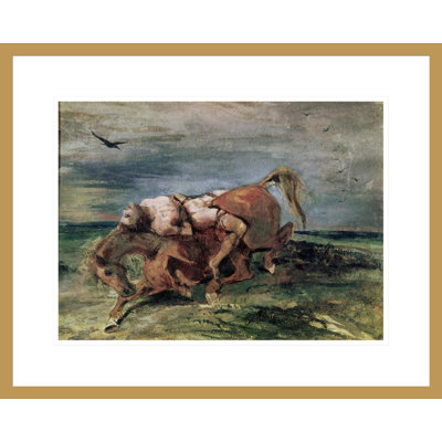 «Mazeppa» par Eugène Delacroix, impression giclée sur cadre