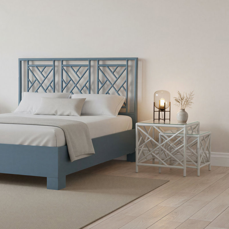 Tables gigognes Chippendale, Blanc
