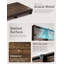 One Step Stool for Elderly (35" Length) - Acacia Wood High Riser Step Stool with Non-Slip Pads