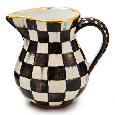 Courtly Check® Ceramic Portly Pitcher