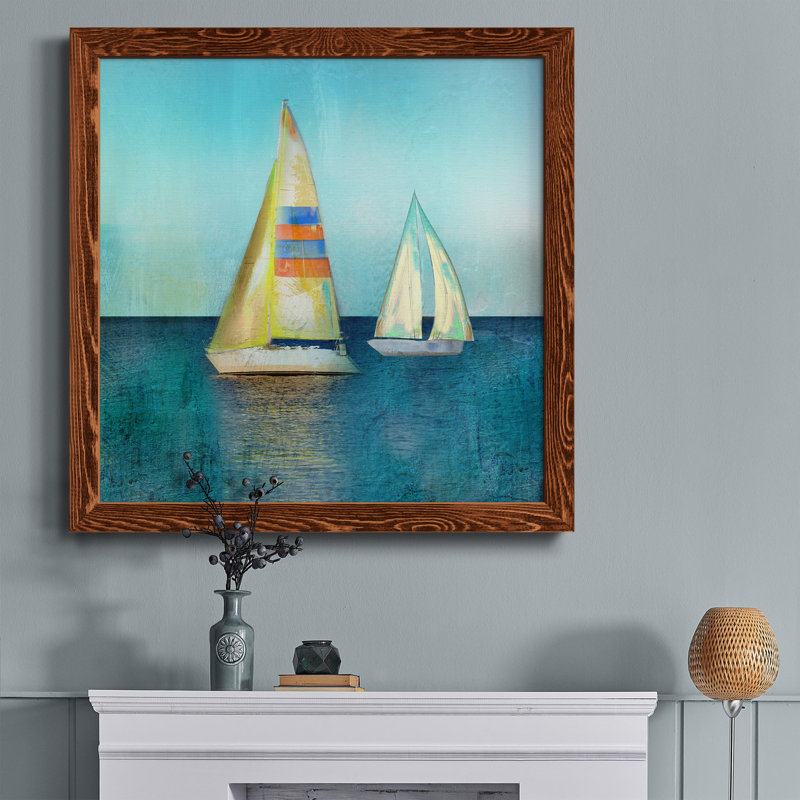Uptown Tempo II - peinture sur toile encadrée, H 17 po x l 17 po x P 1,5 po, Érable encadré