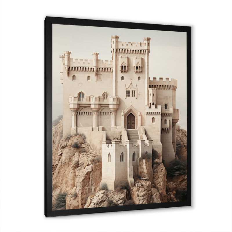 Tifford Castles Minimalist Majesty I - reproduction sur toile, H 32 po x l 24 po x P 1 po, Cadre photo noir
