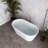 54" Streamline Soaking Freestanding Tub With Internal Drain-108964849