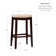 Claridge Counter & Bar Solid Wood Backless Stool with Upholstered Seat